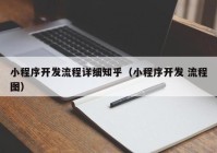 小程序开发流程详细知乎（小程序开发 流程图）